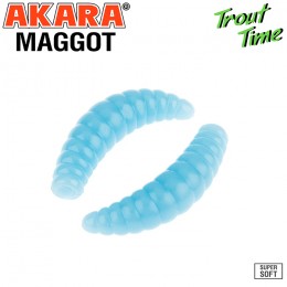 Силиконовая приманка Akara Trout Time MAGGOT 1.6 Shrimp цвет 463 (10шт)