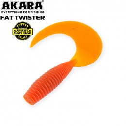 Силиконовая приманка AKARA Eatable Fat Twister 60мм цвет 11 (уп. 6 шт.)