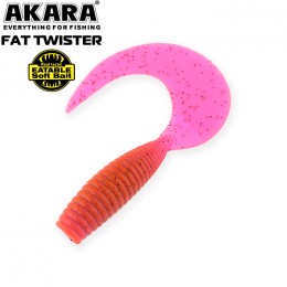 Силиконовая приманка AKARA Eatable Fat Twister 45мм цвет 413 (уп. 8 шт.)