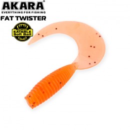 Силиконовая приманка AKARA Eatable Fat Twister 60мм цвет 417 (уп. 6 шт.)