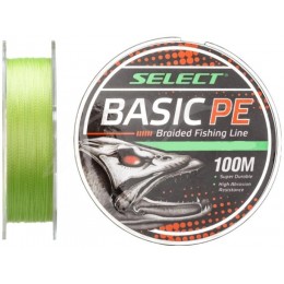 Плетенка Select Basic PE X4 0.08мм 100м салатовый
