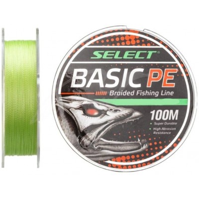 Плетенка Select Basic PE X4 0.14мм 100м салатовый