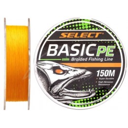 Плетенка Select Basic PE X4 0.08мм 150м оранжевый