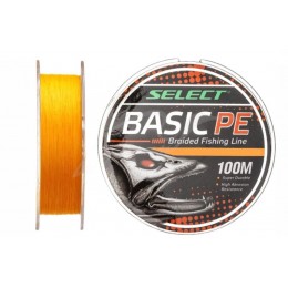 Плетенка Select Basic PE X4 0.18мм 100м оранжевый