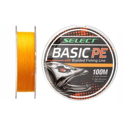 Плетенка Select Basic PE X4 0.16мм 100м оранжевый