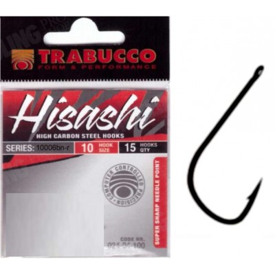 Крючок одинарный Trabucco Hisashi 10006BN-R SODE №16 (15шт)