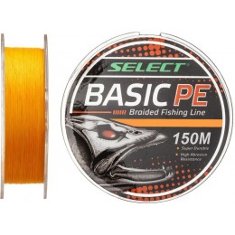 Плетенка Select Basic PE X4 0,10мм 150м оранжевый