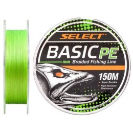 Плетенка Select Basic PE X4 0,10мм 150м салатовый
