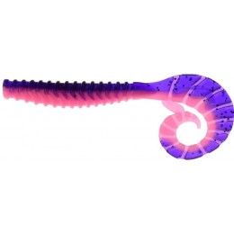 Силиконовая приманка Flagman TT-Grub 3" цвет 0526 Violet/Pink (5шт)