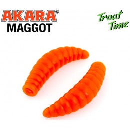Силиконовая приманка Akara Trout Time MAGGOT 1.3 Cheese цвет 100 (12 шт)