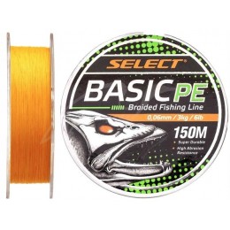 Плетенка Select Basic PE X4 150м оранжевый 0.04мм