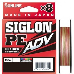 Плетенка Sunline Siglon PE ADV X8 многоцветный 150м 0.121мм