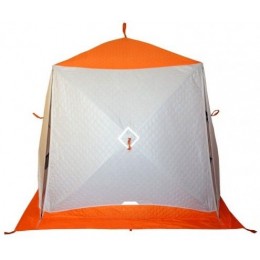 Зимняя палатка Пингвин Призма Премиум (1-сл) 215x215 В95Т1 (бело-оранжевый)