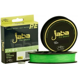 Плетенка Серебряный ручей Jaba Line X4 цвет флуоресцентно зелёный 150м 0.06мм