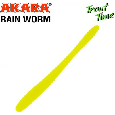 Силиконовая приманка Akara Trout Time Rain-Worm 2.5 Cheese цвет 04Y (10шт)