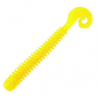 Силиконовая приманка LureMax CHEEKY WORM 4''/10 см цвет 001 Chartreuse (6шт)