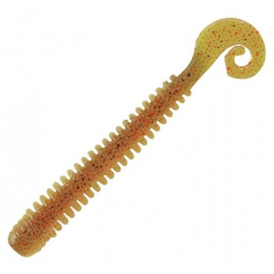 Силиконовая приманка LureMax CHEEKY WORM 4''/10 см цвет 007 Ebimiso Oil (6шт)