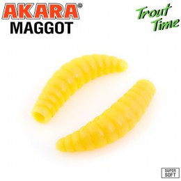 Силиконовая приманка Akara Trout Time MAGGOT 1,3 Cheese цвет 446 (12 шт.)