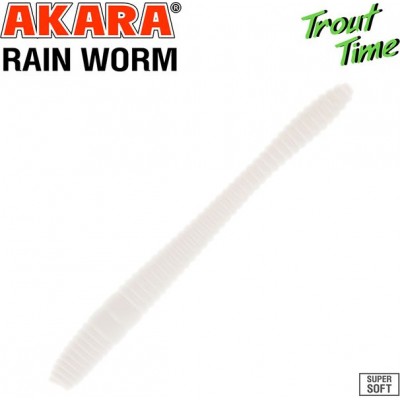 Силиконовая приманка Akara Trout Time Rain-Worm 2.5 Shrimp цвет 02T (10 шт.)