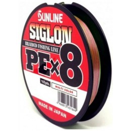 Плетенка Sunline Siglon PE X8 100м цвет многоцветный #0.5 0,121мм
