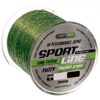 Леска Carp Pro Sport Line Flecked Green 1000м 0.286мм