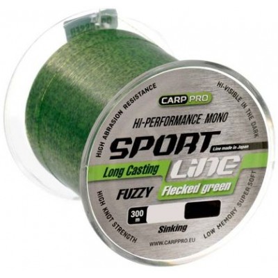 Леска Carp Pro Sport Line Flecked Green 300м 0,351мм