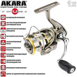 Катушка безынерционная Akara Teuri 2500 6+1bb