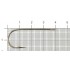 Крючок одинарный Saikyo BS-2313 Round Bent Worm BN №2/0 (10 шт)