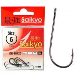 Крючок одинарный Saikyo KH-10120 BN №08 (10 шт)