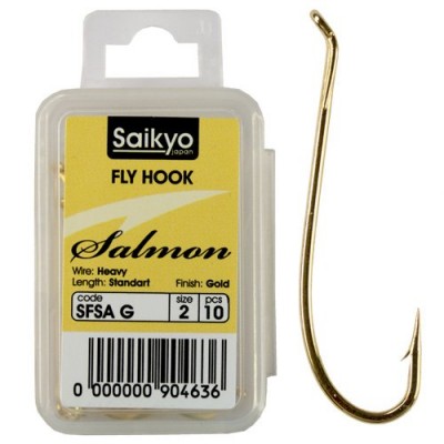 Крючок одинарный Saikyo KH-71590 Salmon G №04 (10шт)