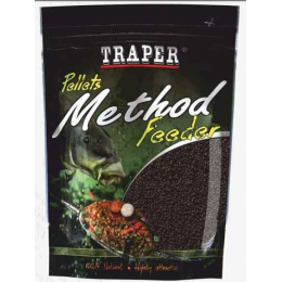 Прикормка TRAPER METHOD FEEDER PELLETS 0.5 кг 4 мм VANILLA (ВАНИЛЬ)