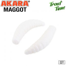 Силиконовая приманка Akara Trout Time MAGGOT 1.6 Cheese цвет 02T (10 шт)