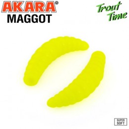 Силиконовая приманка Akara Trout Time MAGGOT 1.6 Cheese цвет 04Y (10 шт)