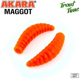 Силиконовая приманка Akara Trout Time MAGGOT 1.6 Cheese цвет 100 (10 шт)