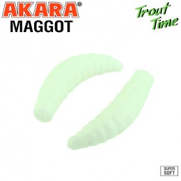 Силиконовая приманка Akara Trout Time MAGGOT 1.6 Cheese цвет 12 (10 шт)