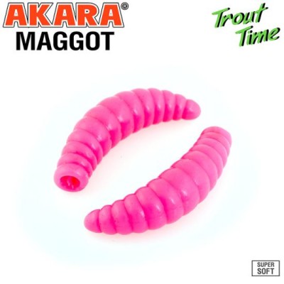 Силиконовая приманка Akara Trout Time MAGGOT 1.6 Shrimp цвет 420 (10 шт)