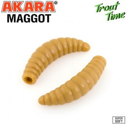 Силиконовая приманка Akara Trout Time MAGGOT 1.6 Shrimp цвет 445 (10 шт)
