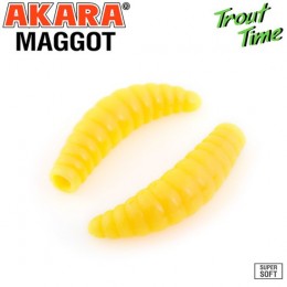 Силиконовая приманка Akara Trout Time MAGGOT 1.6 Cheese цвет 446 (10 шт)