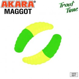 Силиконовая приманка Akara Trout Time MAGGOT 1.6 Cheese цвет 453 (10 шт)