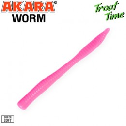 Силиконовая приманка Akara Trout Time WORM 3.0 Shrimp цвет 420 (10 шт)
