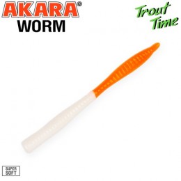 Силиконовая приманка Akara Trout Time WORM 3.0 Shrimp цвет 436 (10 шт)