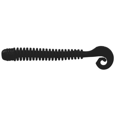 Силиконовая приманка LureMax CHEEKY WORM 2.5''/6 см цвет 006 Black (10 шт.)