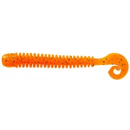 Силиконовая приманка LureMax CHEEKY WORM 3.5''/8.5 см цвет 008 Fire Carrot (10 шт.)