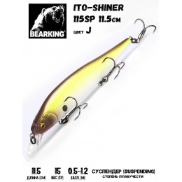 Воблер Bearking Ito-Shiner 115SP цвет J
