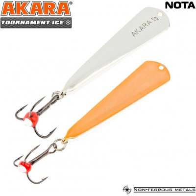 Блесна Akara Tournament Ice Nota 35 3 гр цвет SIL/CU