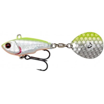 Тейл-спиннер Savage Gear Fat Tail Spin 55S цвет Lemon Back Flash