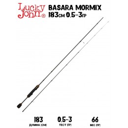 Спиннинг Lucky John Basara MORMIX 3 6'0" 183см 0,5-3гр Medium Fast