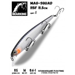 Воблер Bearking MagSquad 115F цвет I