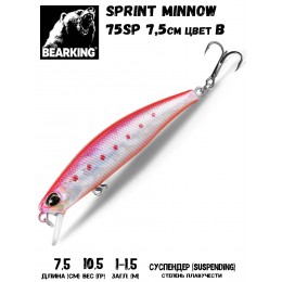 Воблер Bearking Sprint Minnow 75SP цвет B