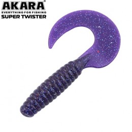 Силиконовая приманка AKARA Super Twister 50мм цвет X040 (уп. 4 шт.)